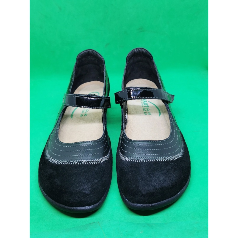 New NAOT Shoes Kirei Women's Size 9/ 40 Black Suede Leather Maryjane Comfort - Picture 7 of 16